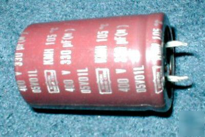 New capacitor electrolytic 330 mfd uf @ 400 vdc snapin 