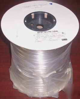 Pvc tubing 105C clear 400/461, 2EA 250FT spools