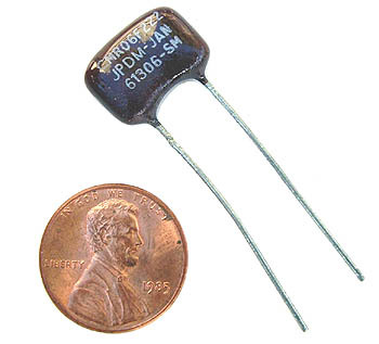 Radial silver dipped mica capacitors ~ 2200PF 500V 5% 5