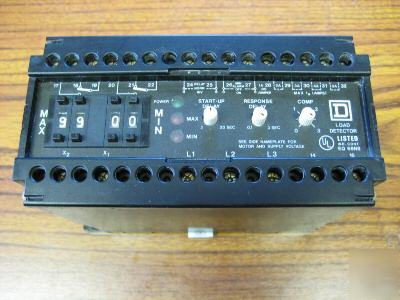 Square d class 8430/type V3460 load detector relay
