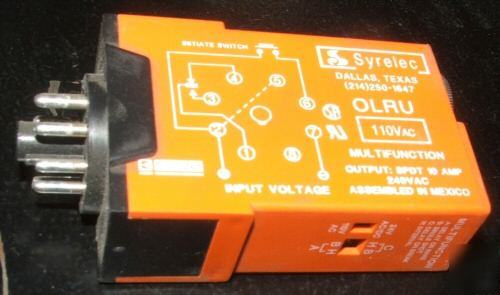 Syrelec 110VAC time delay relay #olru