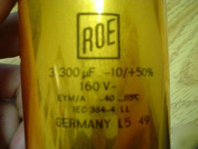 2 roe 160V 3300UF computer grade capacitor