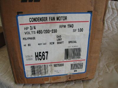 3/4 hp century magnetek ac condenser fan electric motor