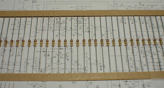 300 philips 100K ohm 1/4 watt 5% carbon film resistor