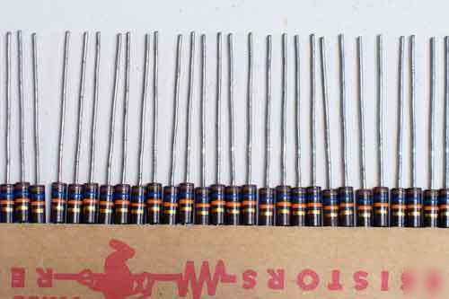 50) 16K ohm 1/2W carbon composition resistors 5%