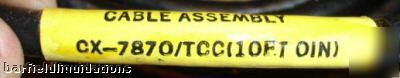 Cx-7870/tcc (10FT. oin) cable assembly mfr. 57865 1984
