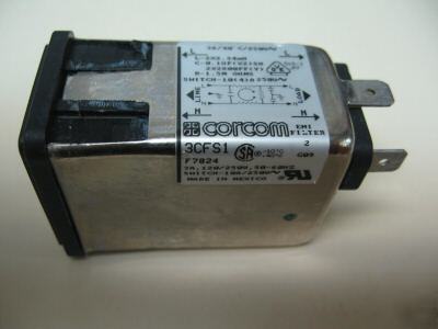 Lot of 10PCS p/n 3CFS1 filter power entry module corcom