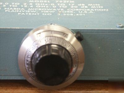 Narda 792FM coaxial broadband variable attenuator