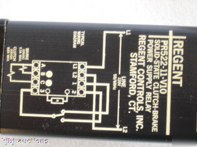 Regent controls clutch brake power supply relay 