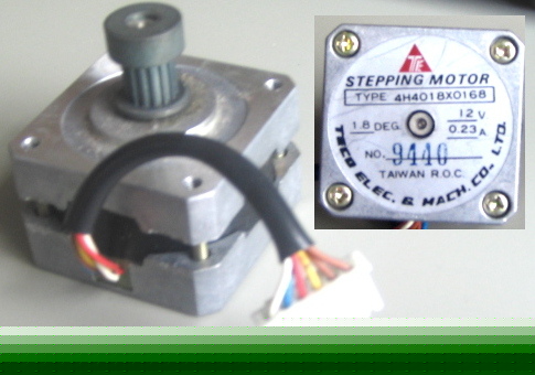 Stepping motor: teco model type: 4H4018X0168