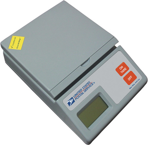 United states postal service PLUS5 postal scales