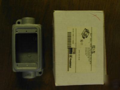 * appleton enclosure appleton box single gang iron box 