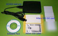 13.56MHZ ISO14443A usb rfid reader/writer+label+card+sw
