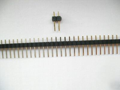 2 pin 2.54 mm straight male header (10 pieces)