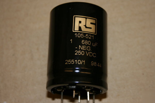 680MFD 250VDC radial capacitor BSA1B