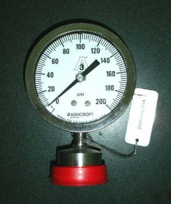 Ashcroft 35 1032S 15L pressure gauges - 200PSI - 3.5