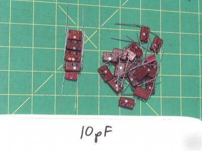 Capacitors silver mica 10PF 12 vintage nos