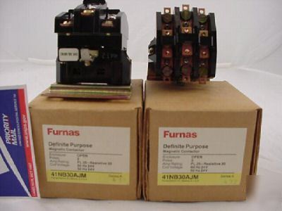 Furnas contactor 41NB30AJM 3 pole 24 volt 25/30 amp