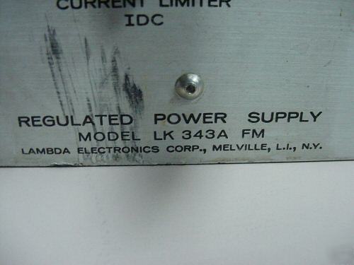 Lambda power supply lk 343A 