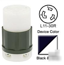 Leviton 2673 locking connector 250 volt 3 phase 30 amp