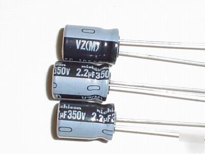 New 100PCS 350V 2.2UF nichicon hi temp capacitors 