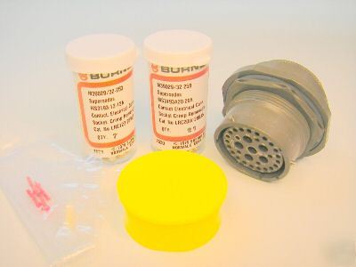 New MS3124E22-95S, mil spec connector and pins, 