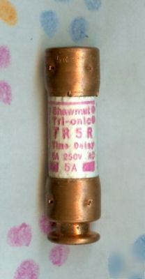 New gould shawmut TR5R fuse RK5 5 amp tr-5-r