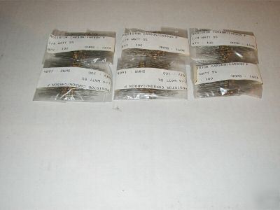 Resistors 1/4 watt 160K ohms lot of 600