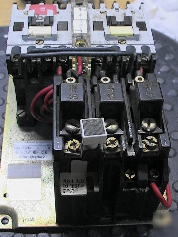 Size-00 ab 505-tod reversing motor starter contactor re