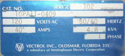 Vectrol temperature controllers 40 a, 120 v (3)