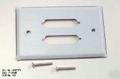Db-25 connector duplex wall plate
