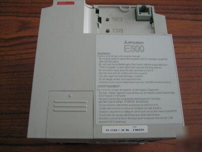 Mitsubishi/freqrol fr-E540-1.5K-na ac inverter E500 2HP