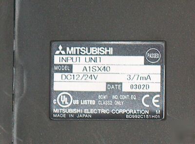 Mitsubishi plc input module 16 point 25VDC A1SX40