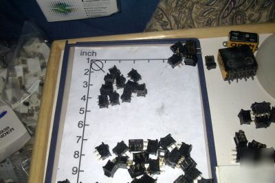 New switches, lot of 16, panel mount, 6A, .0775X.0500, 