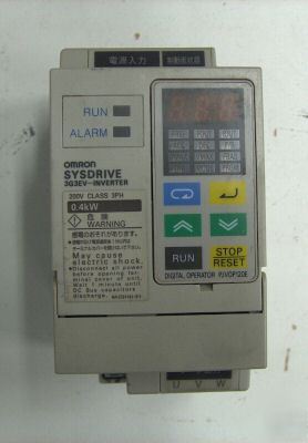 Omron sysdrive 3G3EV inverter 200V 400W with manual