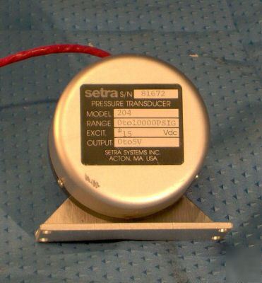 Setra model 204 10,000 psig pressure transducer