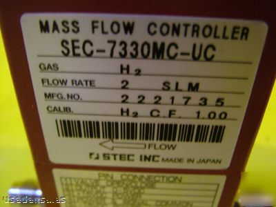 Stec sec-7330 mfc mass flow controllers lot of 9