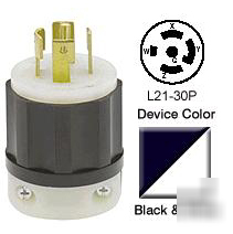 Leviton 2811 locking plug 120/208 volt 3PY 30 amp lot