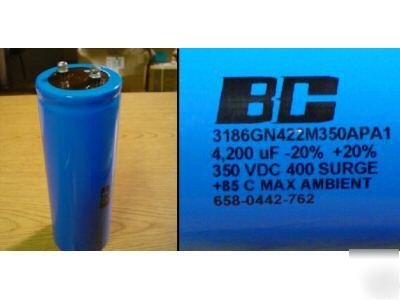 New 2PCS cde 350V 4200UF computer bus capacitors 