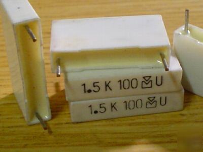 New 500 wlake 100V 1.5UF box mylar capacitors 