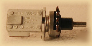 Omeg B22K potentiometer with dpdt push pull switch
