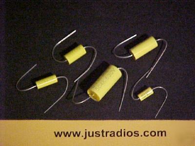 .004UF at 630V tubular axial film capacitors : qty=30 