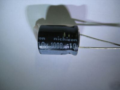1000UF 10V nichicon alum electr radial capacitors 80PCS