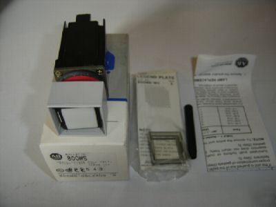 Allen bradley 800MS-CQAL24CS clear led pilot light 