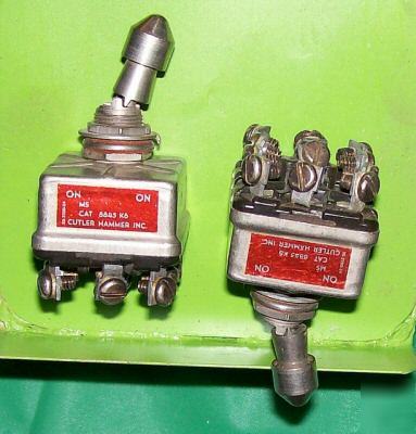 Cutler-hammer toggle switch,pull 4PDT,milspec MS8845-K6