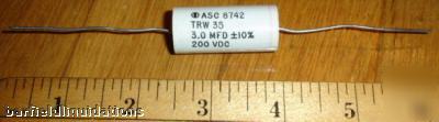 Met fixed capacitor asc 8742 trw 35 3.0 mfd +10% 200V