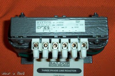New baldor LRAC02502 3 ph reactor inductor warranty 
