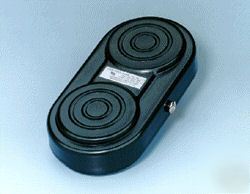 New footswitch, lectro-lok, dual, 10AMP, white, 