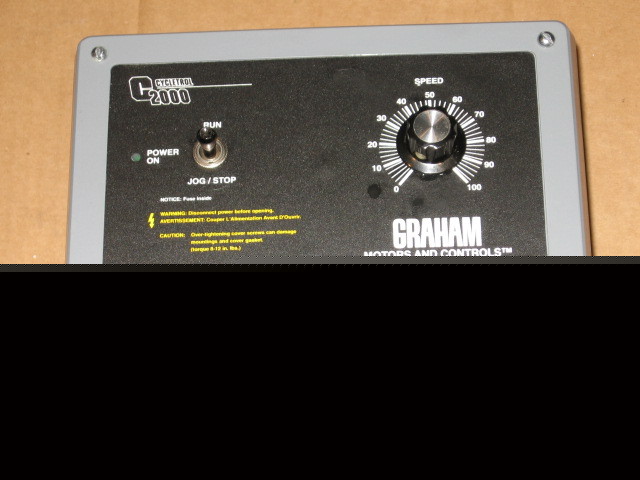 New graham 1/2 hp dc motor control cycletrol C2000 