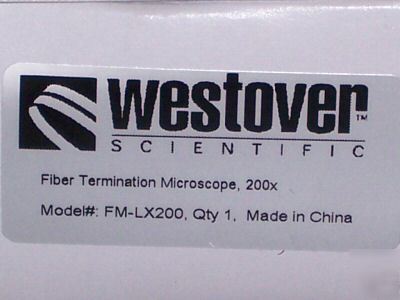 New westover fm-LX200 fiber termination microscope 200X 